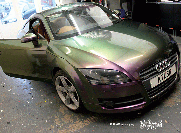 Wrapkings-stickerfitters-wraproyalty-vehicle-wrapping-westmidlands-Hexis-wrap-3m-Fullwrap-colourchange-audi-tt-Pearl-HX30vvsb-VAG-pearlescent-5