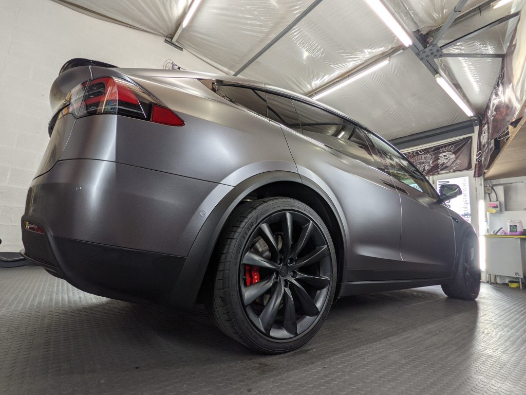 Tesla Model X Matte Wrap (4) Tesla Model X Matte Wrap (4)